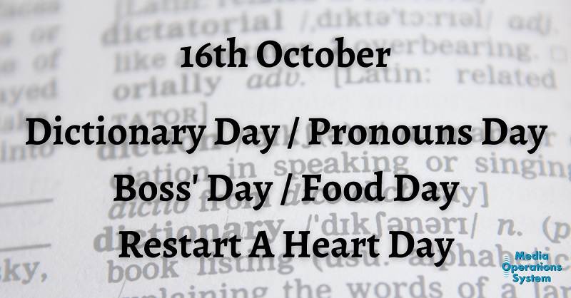 National days information for 16 October